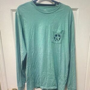 Vineyard Vines Mint Long Sleeve Shirt with Pocket